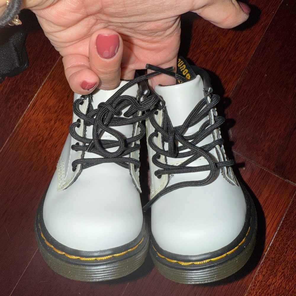 Dr. Martens White Kids Boots